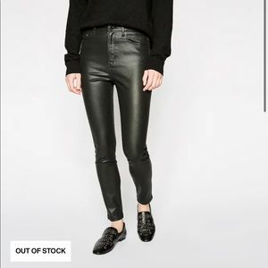 The Kooples leather coated jeans